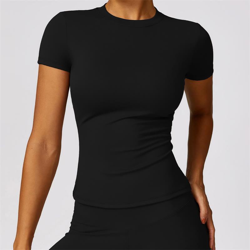 Nimara Ritual Women Short Sleeve T-Shirt Top High Waist Leggings Pants For Sports Yoga