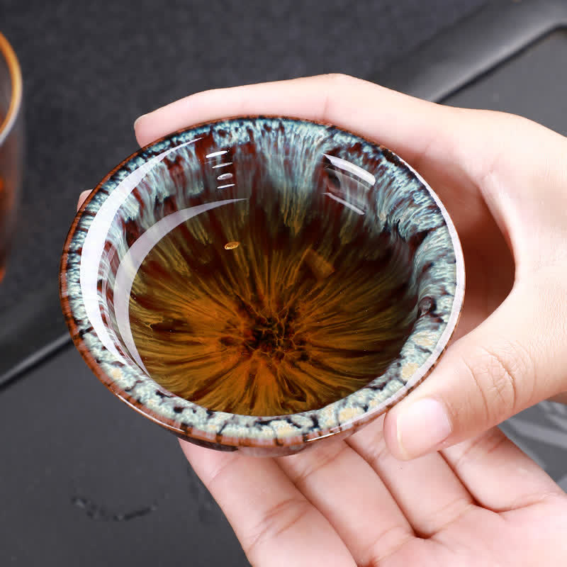 Nimara Ritual Colorful Ceramic Teacup Home Office Tea Cups