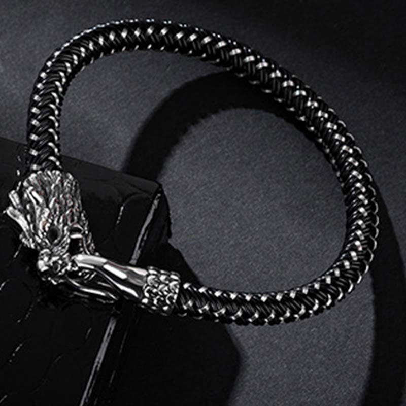 Nimara Ritual Dragon Titanium Steel Protection Luck Bracelet
