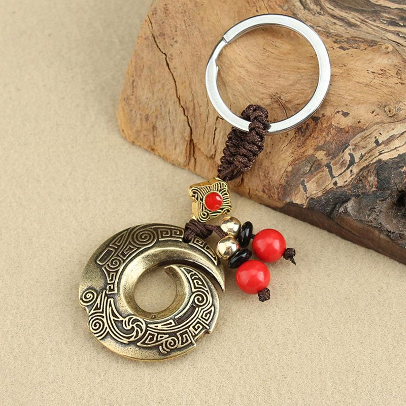 Nimara Ritual Good Luck Fortune Copper Wealth Key Chain