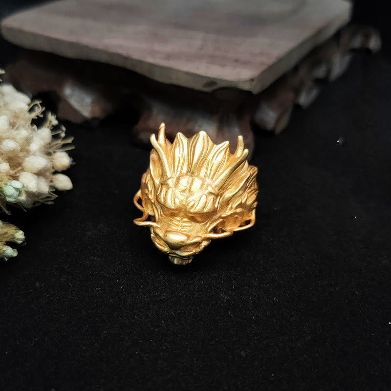 Nimara Ritual Golden Dragon Luck Protection Ring