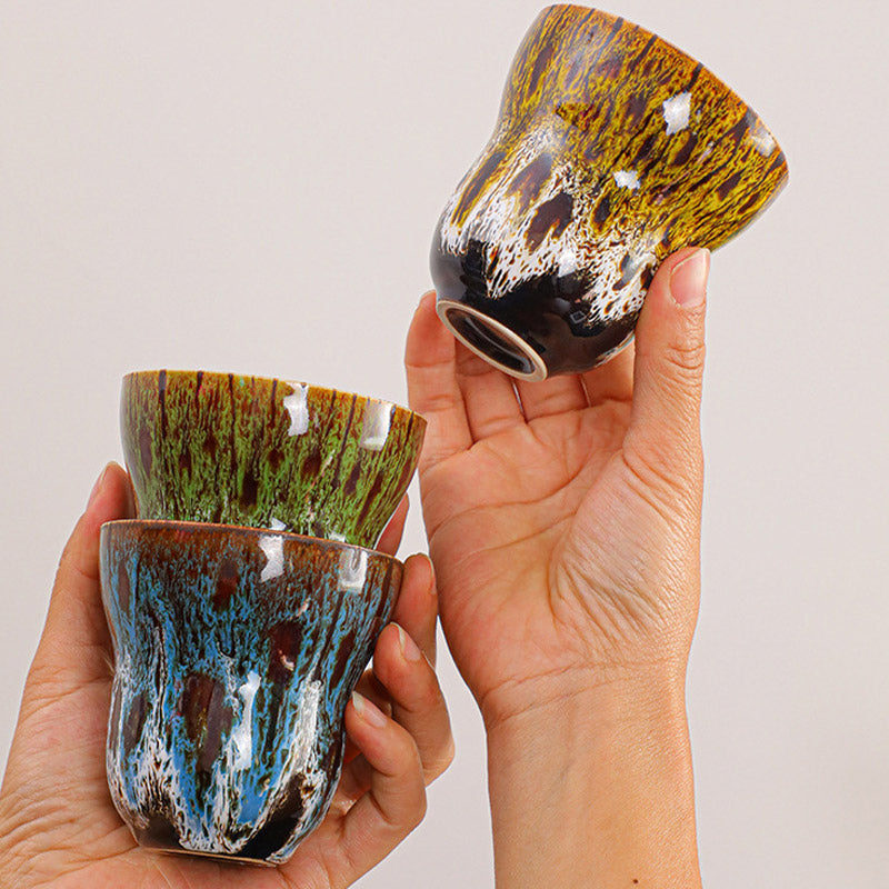 Nimara Ritual Vintage Kiln Change Design Ceramic Coffee Mug Tea Cup 150ml