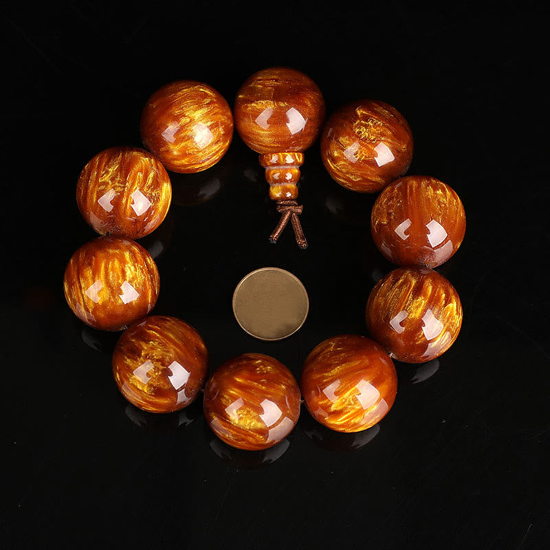 Nimara Ritual Golden Sea Willow Success Positive Bracelet Mala