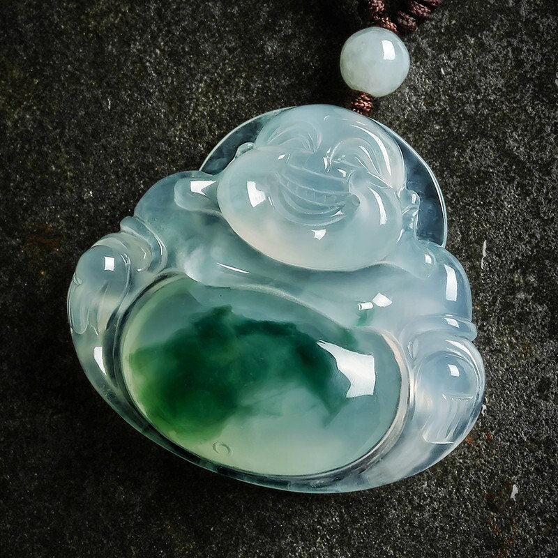 Nimara Ritual Cyan Jade Luck Necklace Pendant