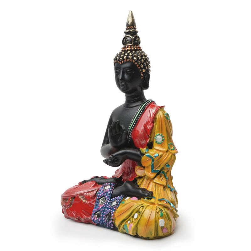 Nimara Ritual Thai Buddha Serenity Resin Statue Decoration
