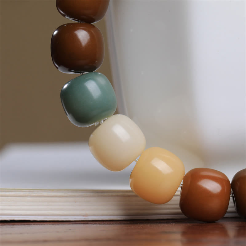 Nimara Ritual Multicolored Bodhi Seed Keep Away Evil Spirits Bracelet