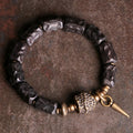 Nimara Ritual Ebony Wood Copper Balance Protection Couple Bracelet