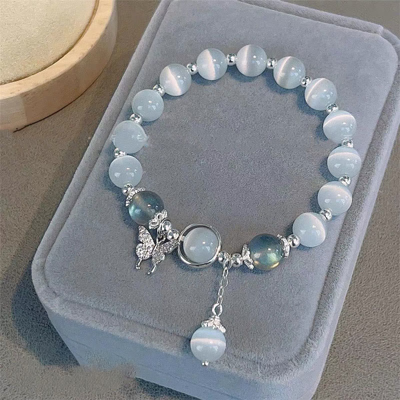 Bring Positive Energy Butterfly Cat's Eye Chrysoberyl Bracelet