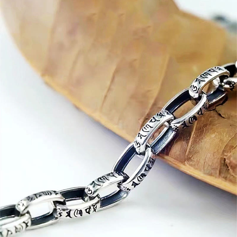 Nimara Ritual Om Mani Padme Hum Double Dorje Copper Engraved Wisdom Bracelet