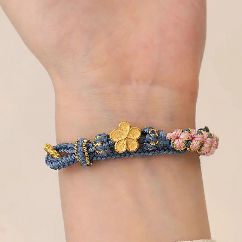 Nimara Ritual Peach Blossom Design Wealth String Bracelet