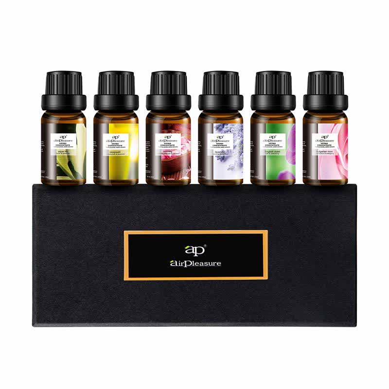 Nimara Ritual 6Pcs Lavender Orange Jasmine Lemongrass Soothing Aromatherapy Healing Essential Oils Set