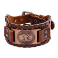 Nimara Ritual Lucky Tree Of Life Balance Leather Bracelet