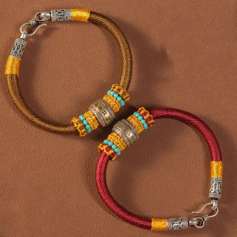 Nimara Ritual Handmade Tibetan Amulet King Kong Knot Luck Protection Braided Bracelet