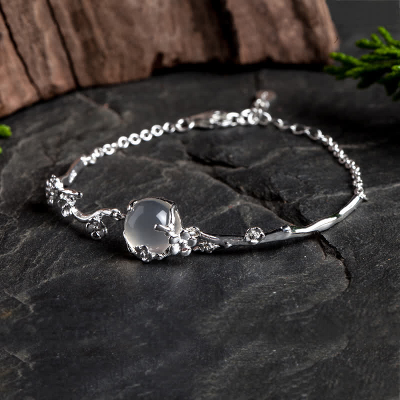 Absorb Negative Energy Plum Blossom Chalcedony Positive Bracelet