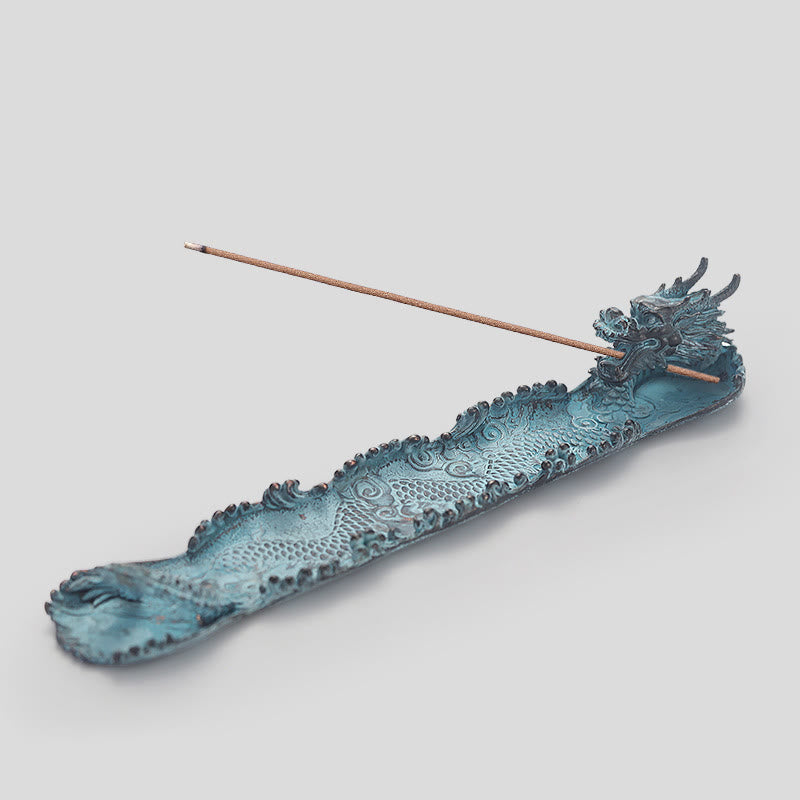 Nimara Ritual Auspicious Dragon Strength Alloy Incense Burner Decoration