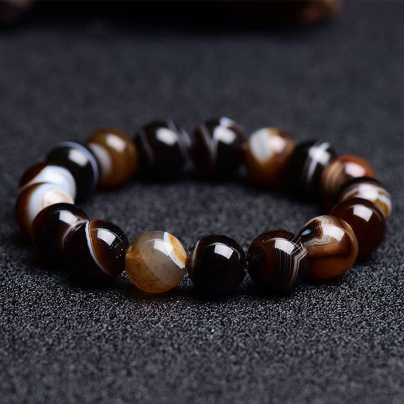 Nimara Ritual Tibetan Sardonyx Happiness Positive Bracelet