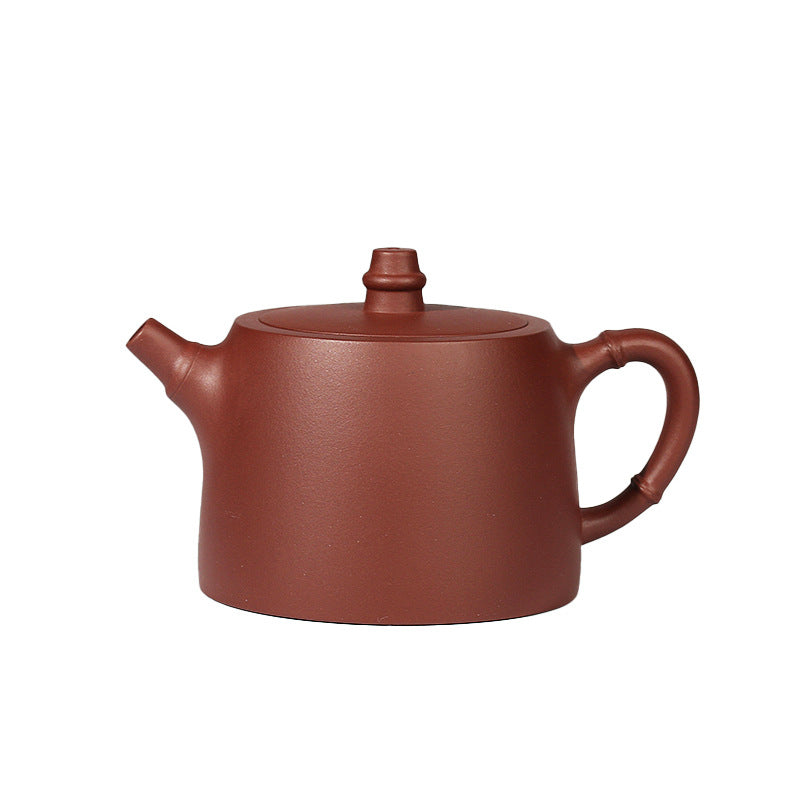 Nimara Ritual Handmade Vintage Bamboo Purple Clay Kung Fu Teapot
