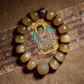 Nimara Ritual Handmade Tibetan Sheep Horn Om Mani Padme Hum Auspiciousness Bracelet
