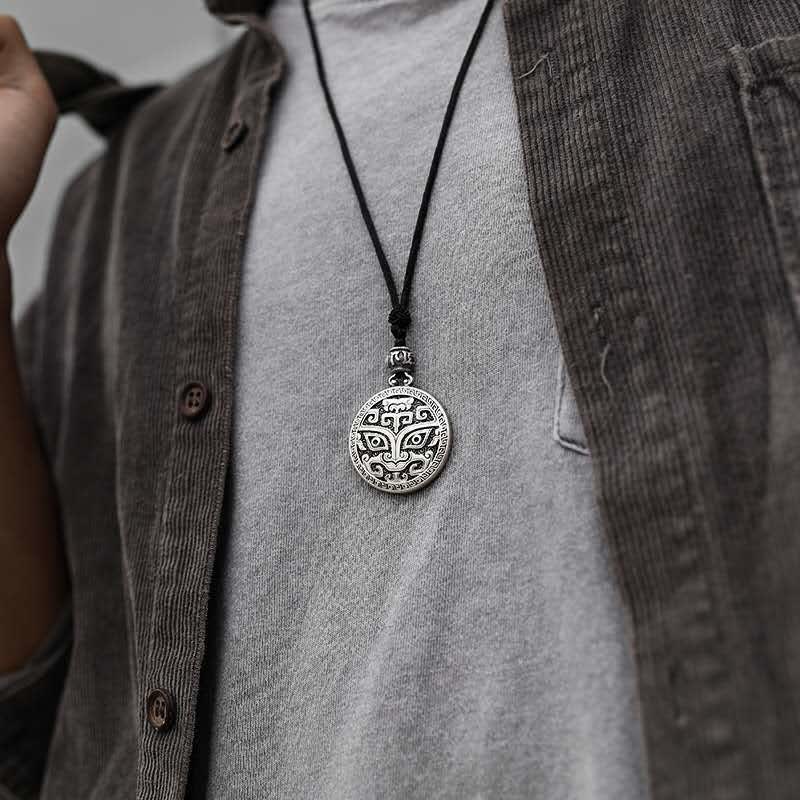 Nimara Ritual Lucky FengShui Mythological Creature Taotie Wealth Necklace Pendant