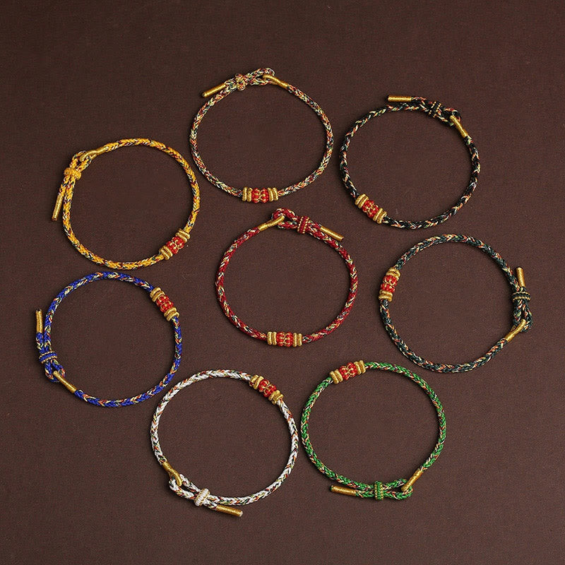 Nimara Ritual Handmade Colorful Rope King Kong Knot Braided Luck Bracelet