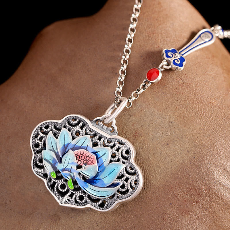 Nimara Ritual Lotus Auspicious Cloud New Beginning Necklace Pendant Ring