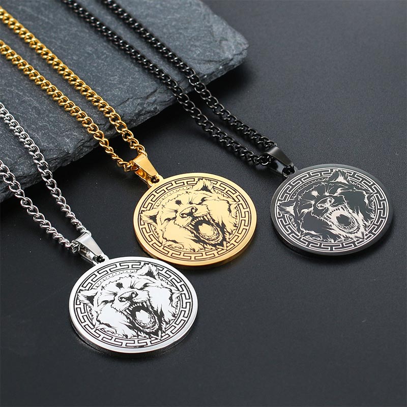 Nimara Ritual Animal Titanium Steel Chain Necklace Protection Pendant