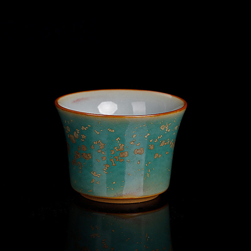 Nimara Ritual Kiln Change Ceramic Bamboo Design Teacup Kung Fu Tea Cup