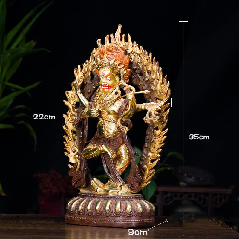 Nimara Ritual Kurukulla Buddha Figurine Serenity Copper Statue Home Decoration