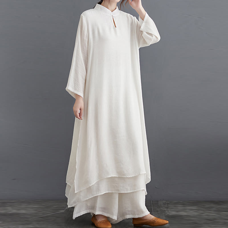 Nimara Ritual Simple Pattern Meditation Prayer Spiritual Zen Practice Yoga Clothing Women's Set