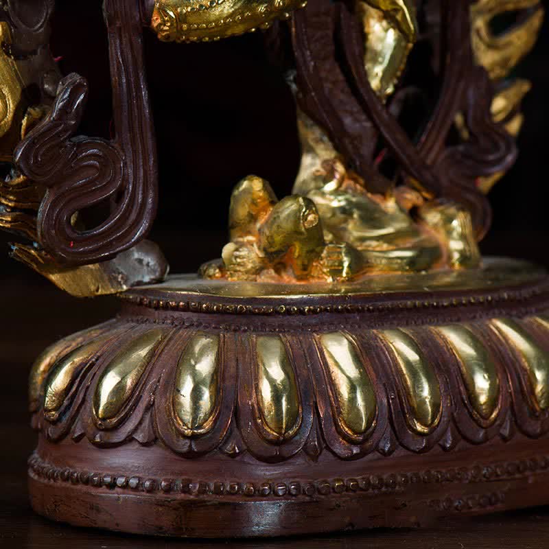 Nimara Ritual Kurukulla Buddha Figurine Serenity Copper Statue Home Decoration