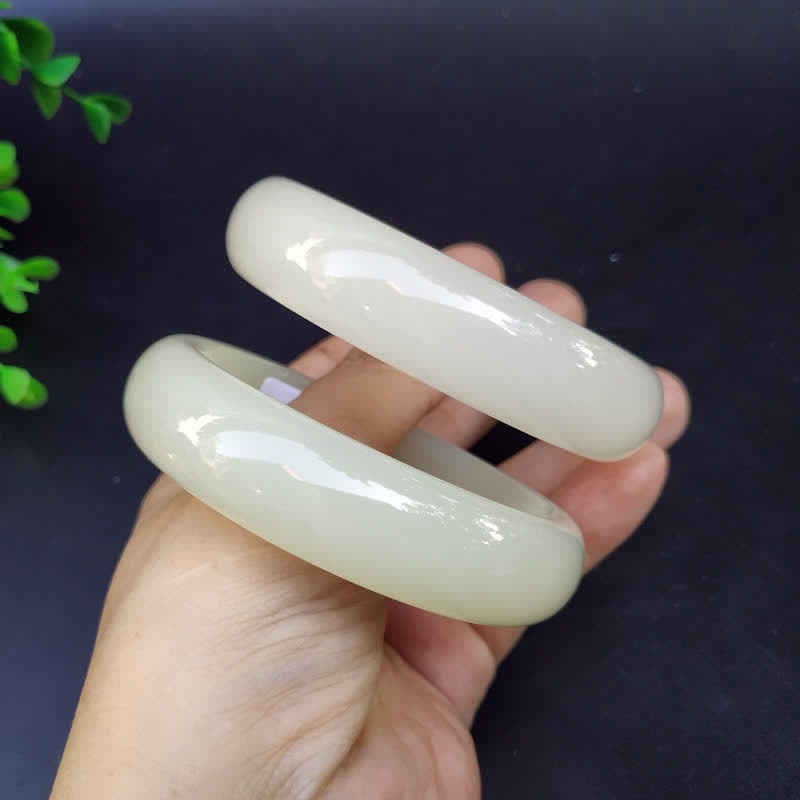 Nimara Ritual Jade Luck Blessing Happiness Bangle Bracelet
