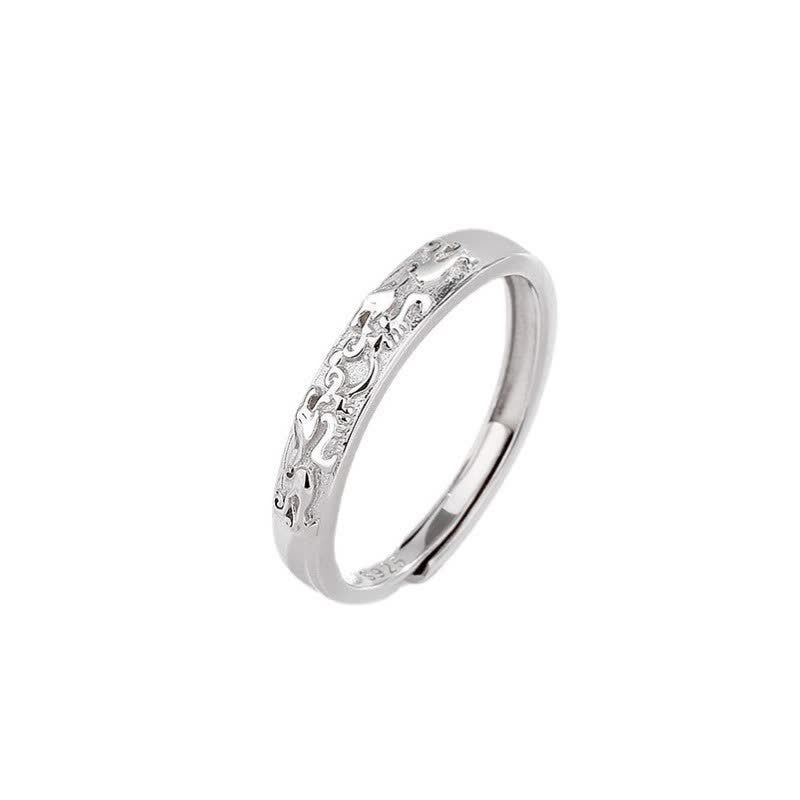 Nimara Ritual 925 Sterling Silver PiXiu Balance Adjustable Couple Ring