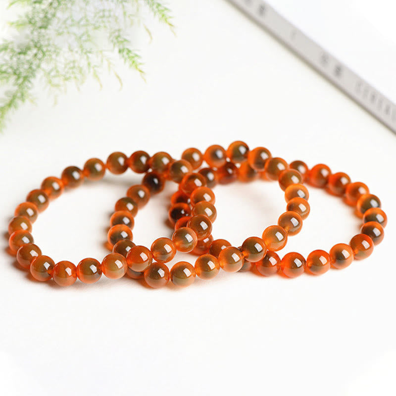 Nimara Ritual Natural Colorful Candy Agate Harmony Strength Bead Bracelet