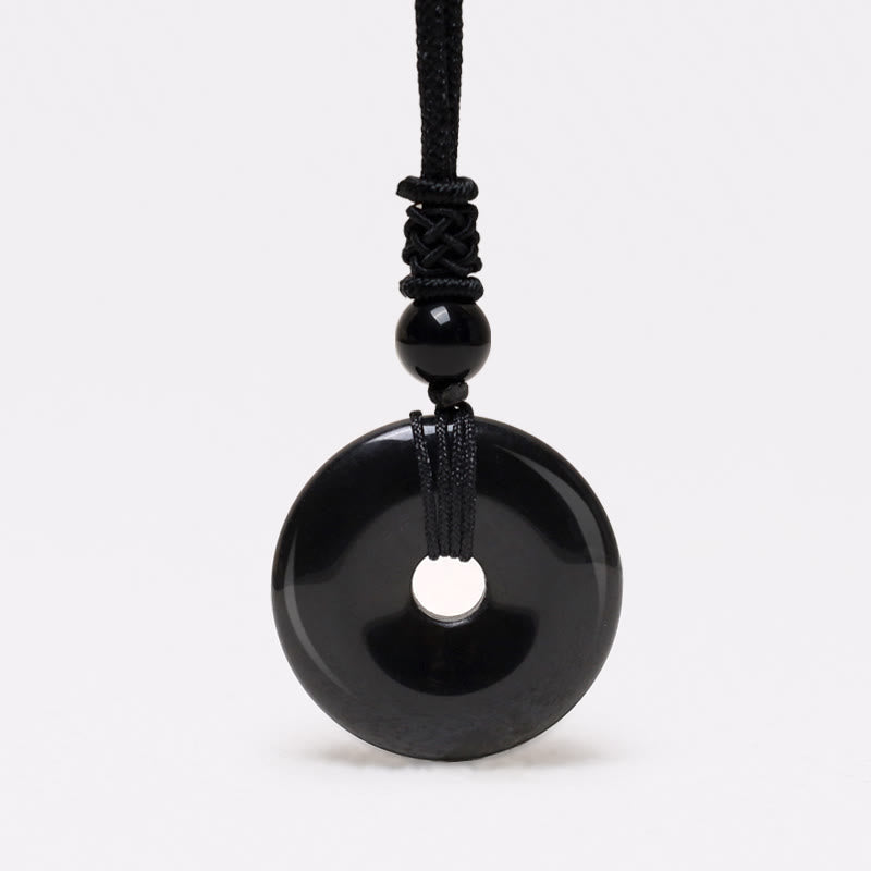 Nimara Ritual Lucky Coin Pendant Healing Crystal Gemstone Necklace