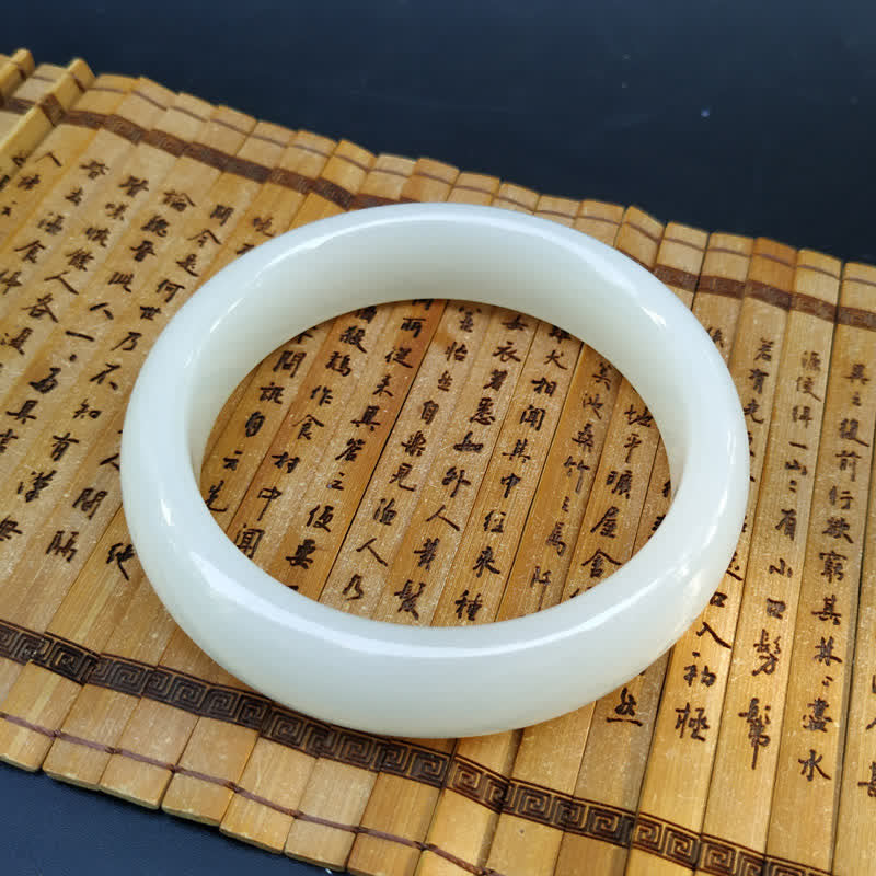 Nimara Ritual Jade Luck Blessing Happiness Bangle Bracelet