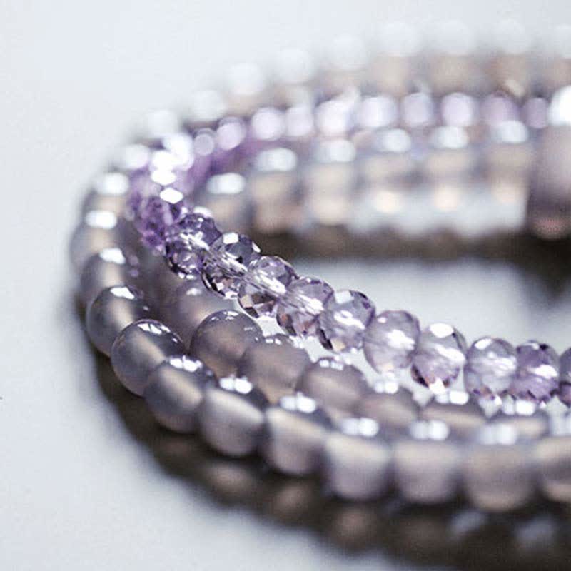 Nimara Ritual Natural Amethyst Crystal Meditation Healing Bracelet