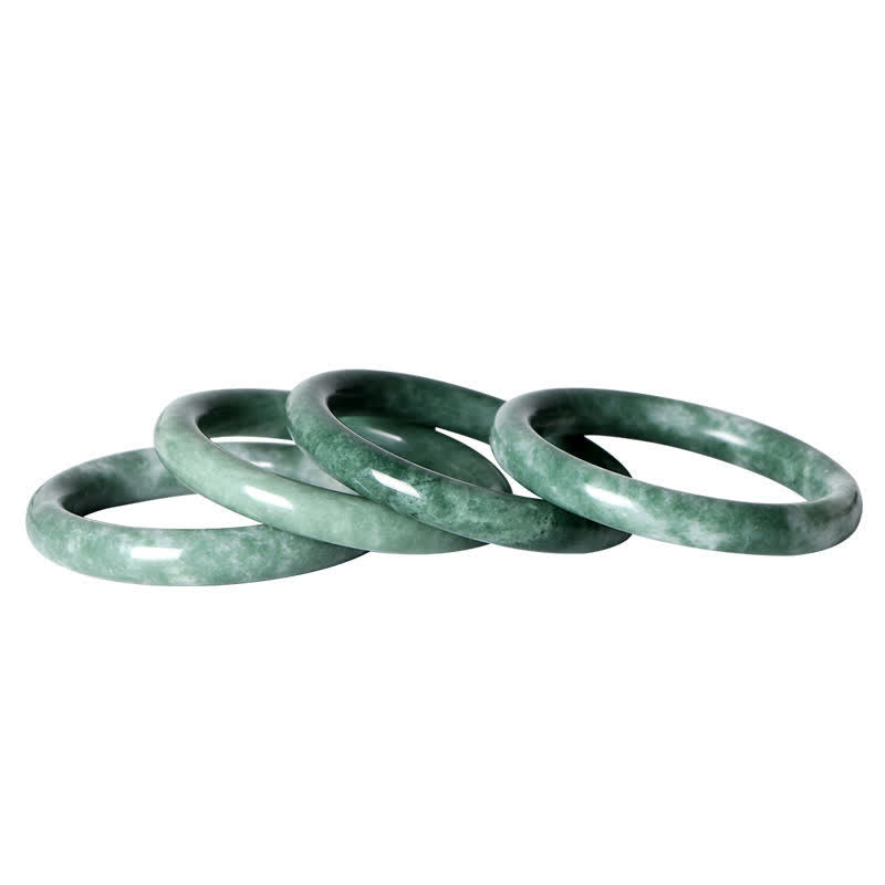 Nimara Ritual Natural Jade Luck Abundance Bangle Bracelet