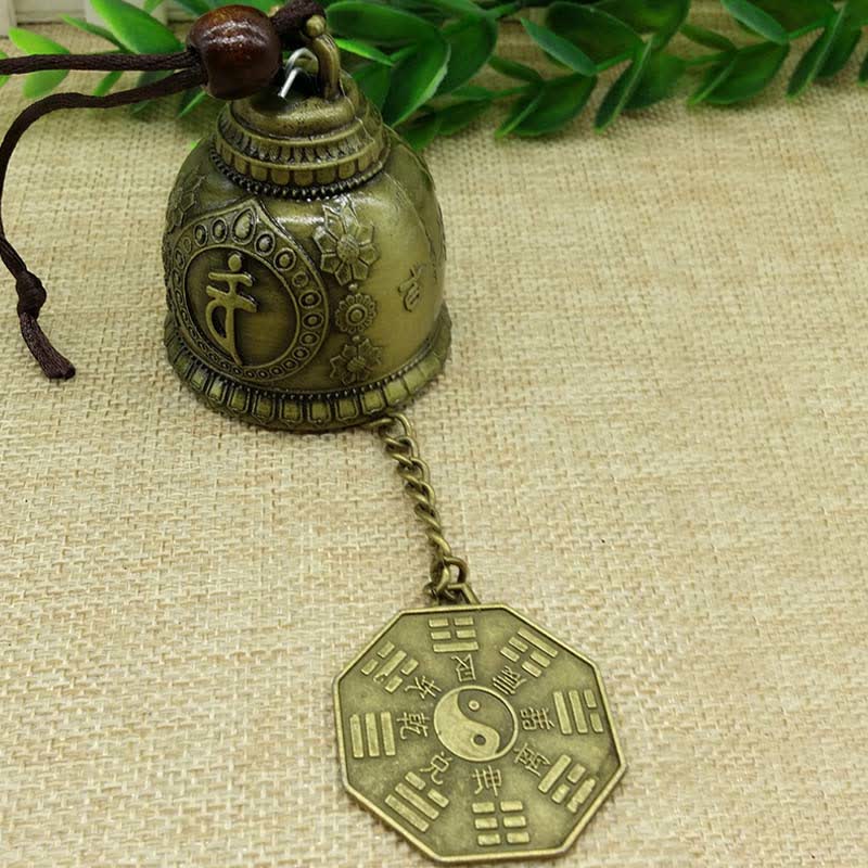 Nimara Ritual Feng Shui Buddha Koi Fish Dragon Elephant Wind Chime Bell Luck Wall Hanging Decoration