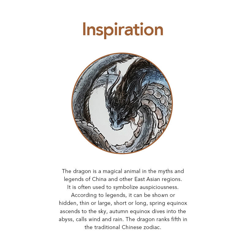 Nimara Ritual Feng Shui Standing Sitting Dragon Success Luck Home Decoration