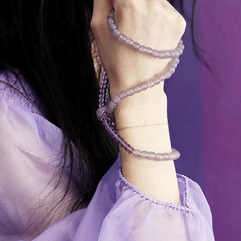 Nimara Ritual Natural Amethyst Crystal Meditation Healing Bracelet