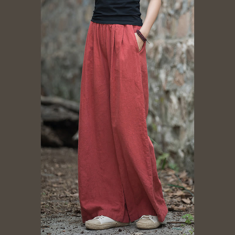Nimara Ritual Retro Wide Leg Pants Casual Women's Yoga Pants With Pockets