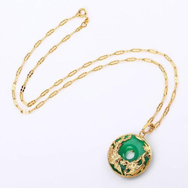 Nimara Ritual Natural Jade Prosperity Necklace