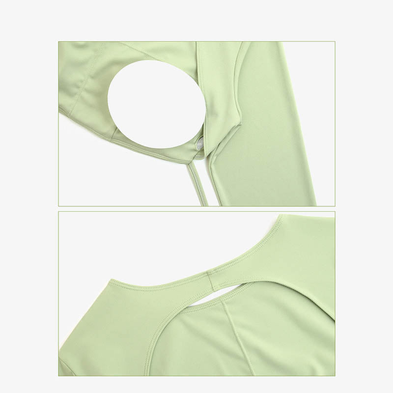 Nimara Ritual Long Sleeve Backless Strap Top Bra Flare Pants Fitness Yoga Outfit