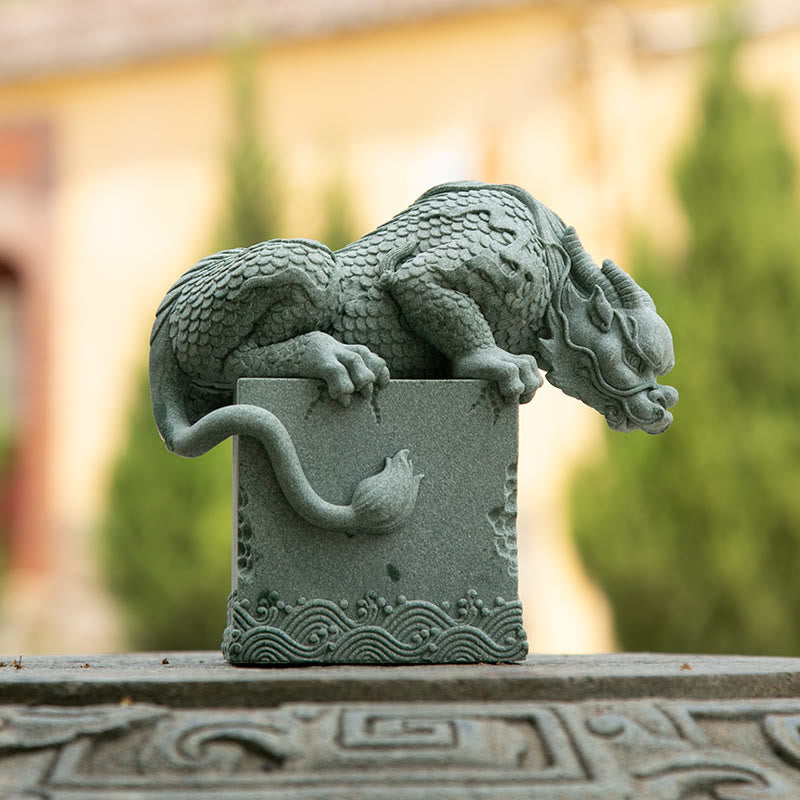 Nimara Ritual Feng Shui Standing Sitting Dragon Success Luck Home Decoration