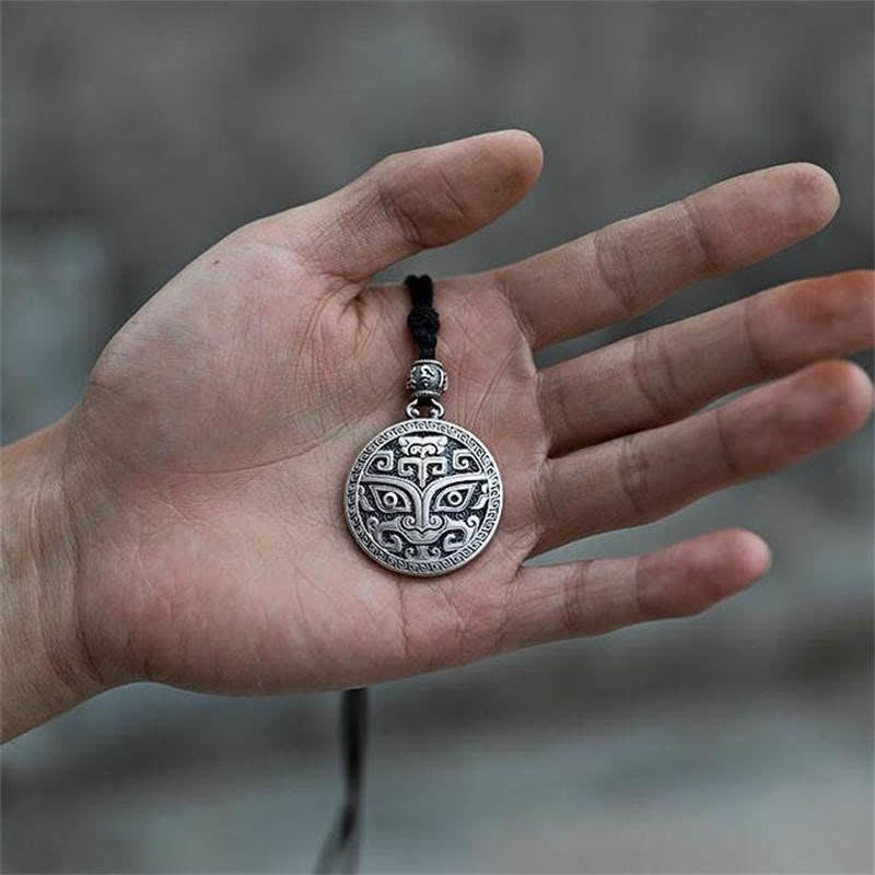 Nimara Ritual Lucky FengShui Mythological Creature Taotie Wealth Necklace Pendant