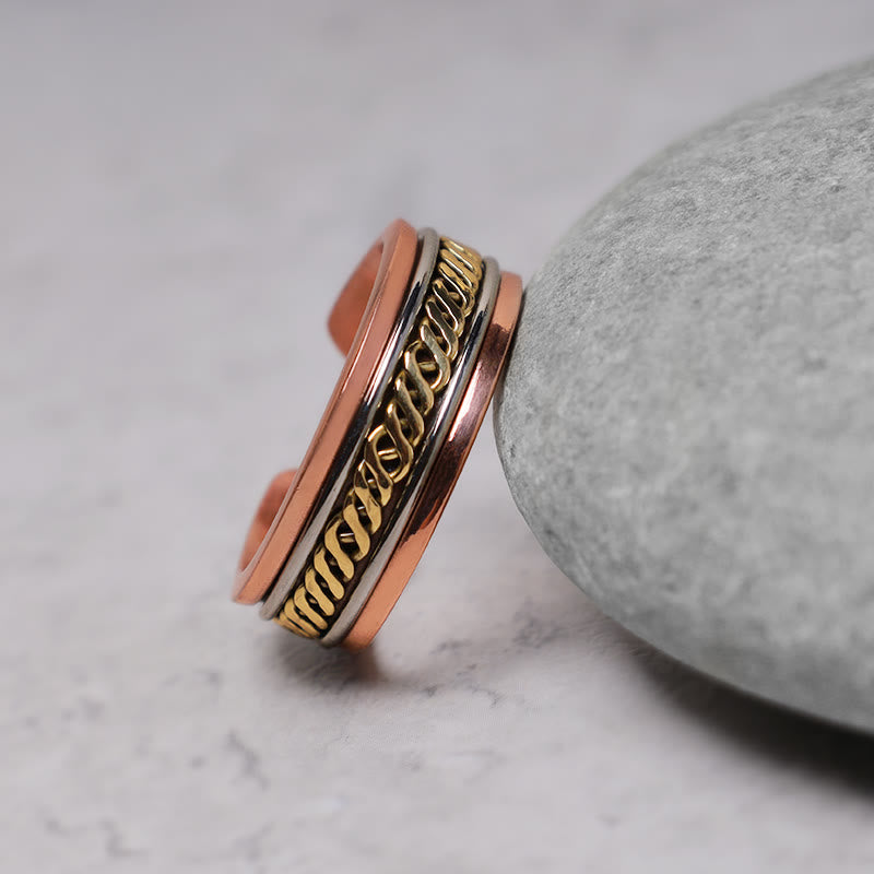Nimara Ritual Magnetic Copper Balance Adjustable Cuff Bracelet Bangle Ring