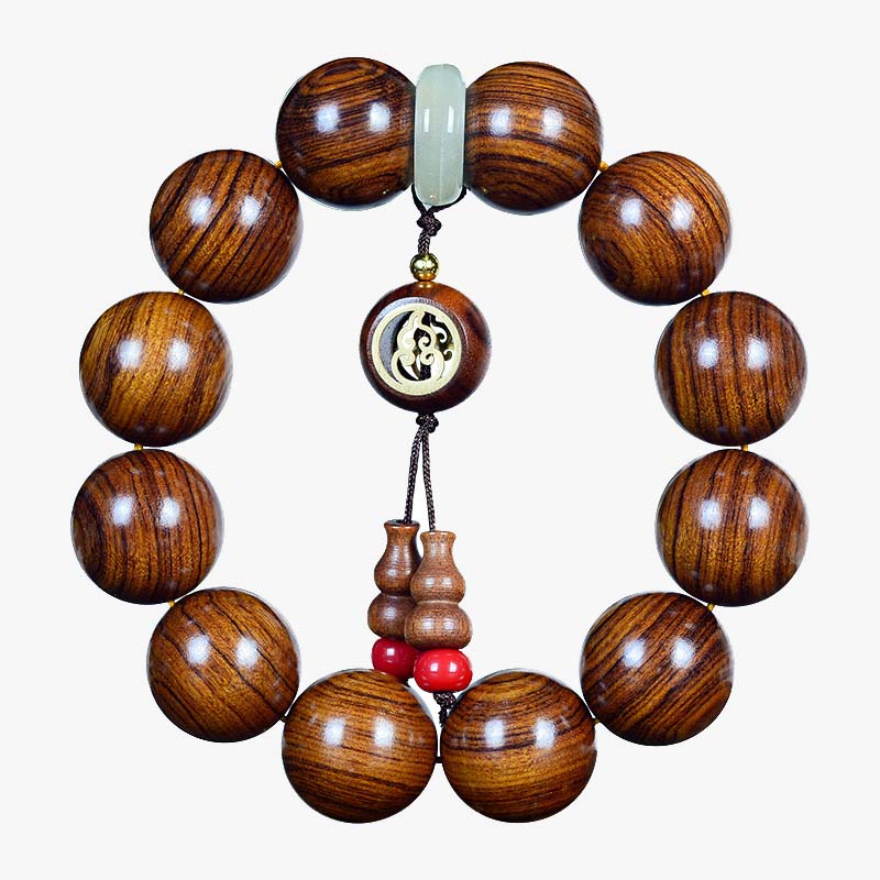 Nimara Ritual Rosewood Warmth Calm Gourd Charm Bracelet