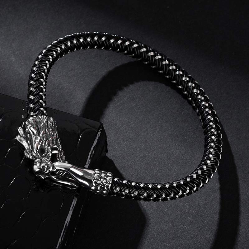 Nimara Ritual Dragon Titanium Steel Protection Luck Bracelet