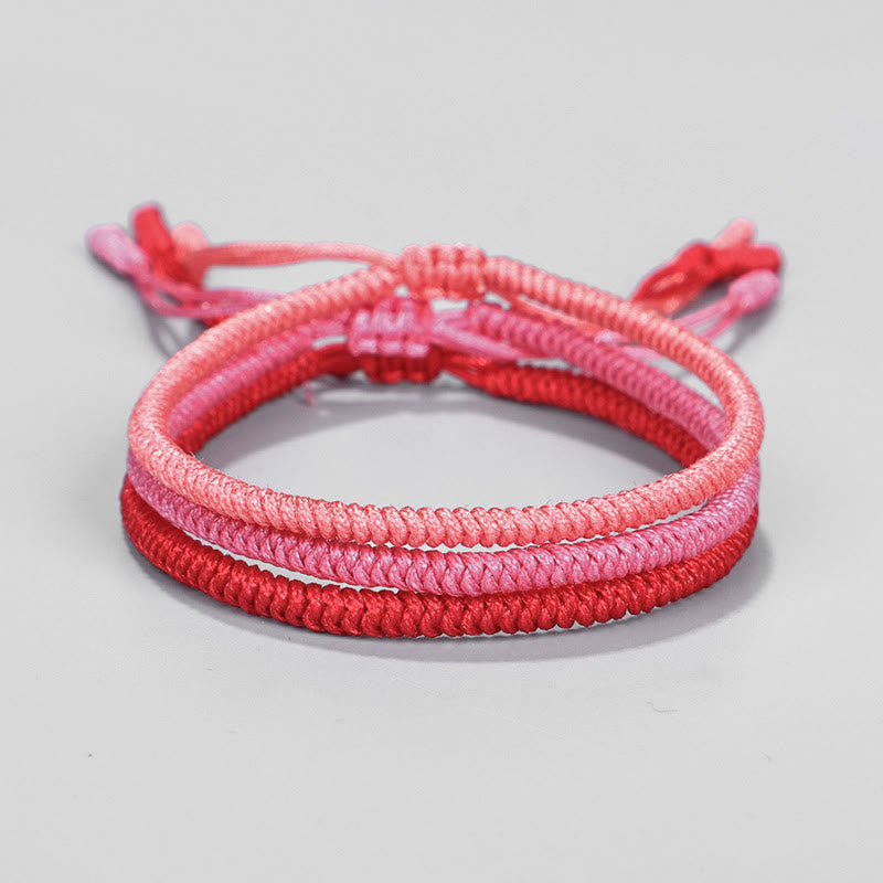 Nimara Ritual Tibetan 3Pcs King Kong Knot Protection Braided Bracelet