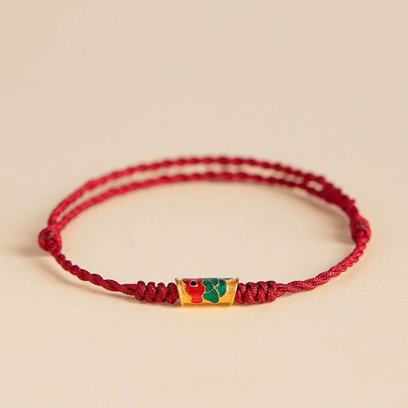 Nimara Ritual Handcrafted Koi Fish Wealth Prosperity Braided Rope Bracelet